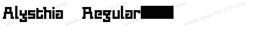 Alysthia Regular字体转换